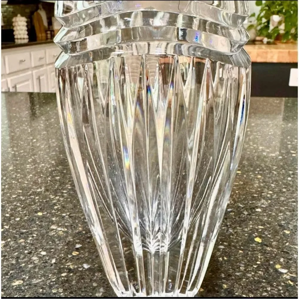 Mikasa Crystal Glass Vase.